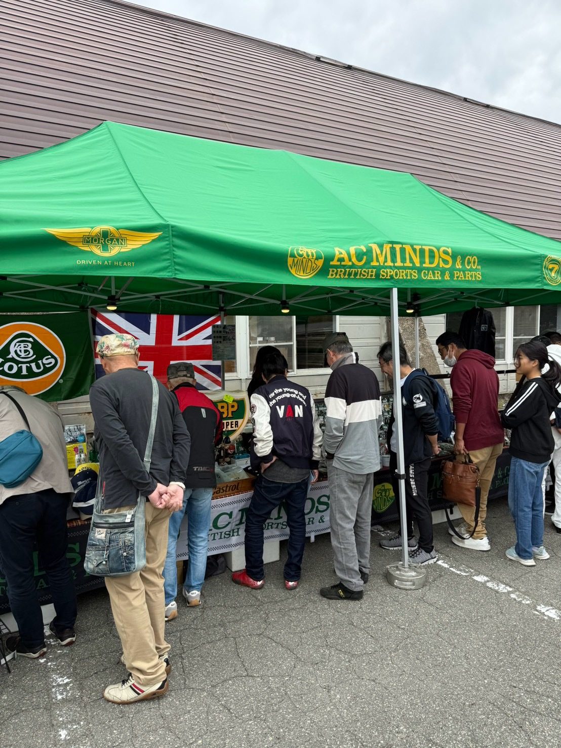 英国車祭2026のAC MINDSさんのブース